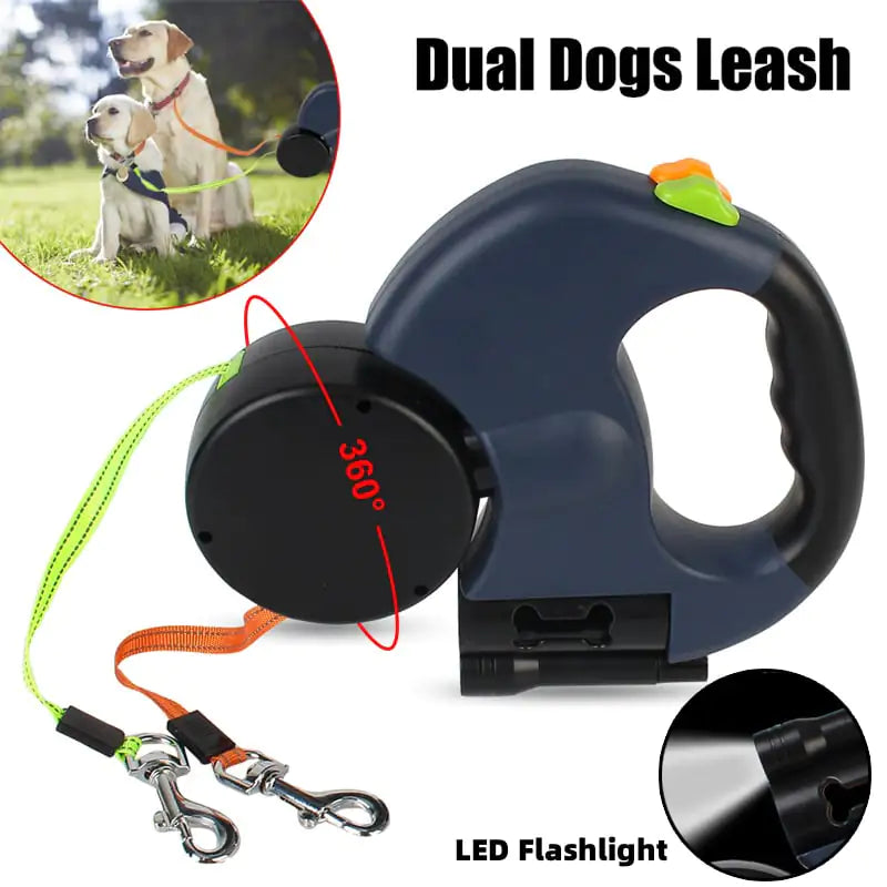 Retractable Reflective Dog Leash for Small Dogs