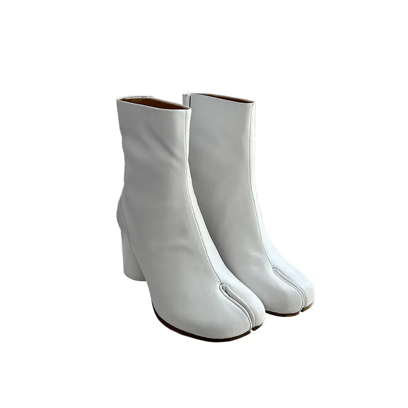 Unique Autumn Winter Tabi Split-Toe Ankle Boots