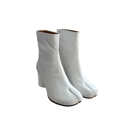 Unique Autumn Winter Tabi Split-Toe Ankle Boots