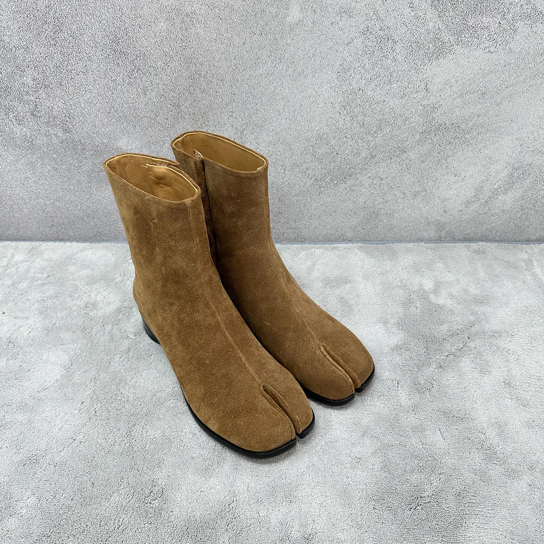 Unique Autumn Winter Tabi Split-Toe Ankle Boots