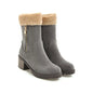Women's Winter New Suede High Heel Mid-Calf Boots