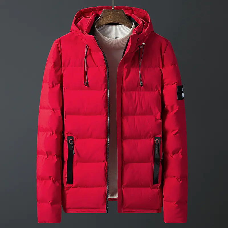 Men's Winter Jacket with Hood - Thick Warm Parka 6XL-7XL