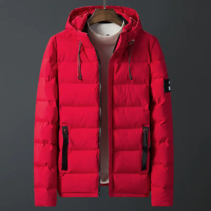 Men's Winter Jacket with Hood - Thick Warm Parka 6XL-7XL