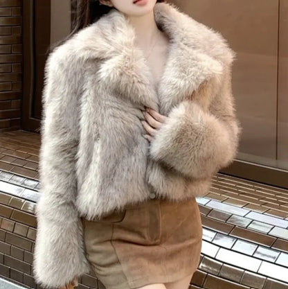 Faux Fur Elegance Coat