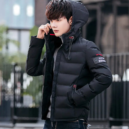 Men's Winter Jacket with Hood - Thick Warm Parka 6XL-7XL