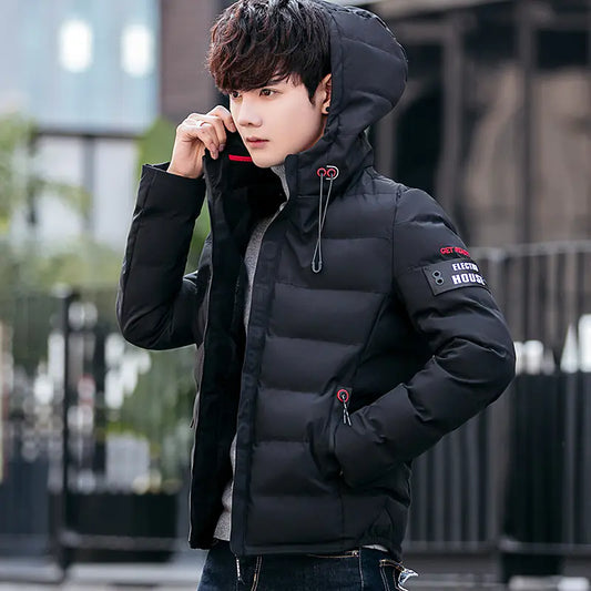 Men's Hooded Winter Jacket - Thick Warm Parka 6XL-7XL